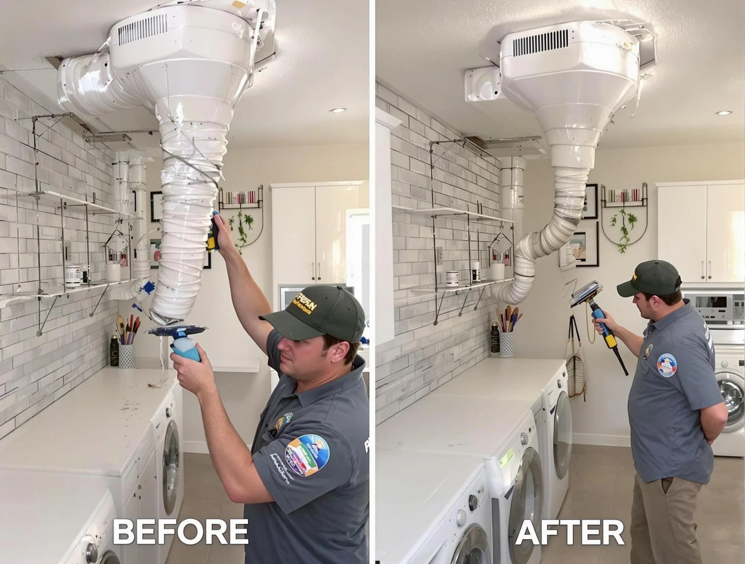 Professional dryer exhaust vent cleaning by Wellesley Dryer Vent Cleaning in Wellesley