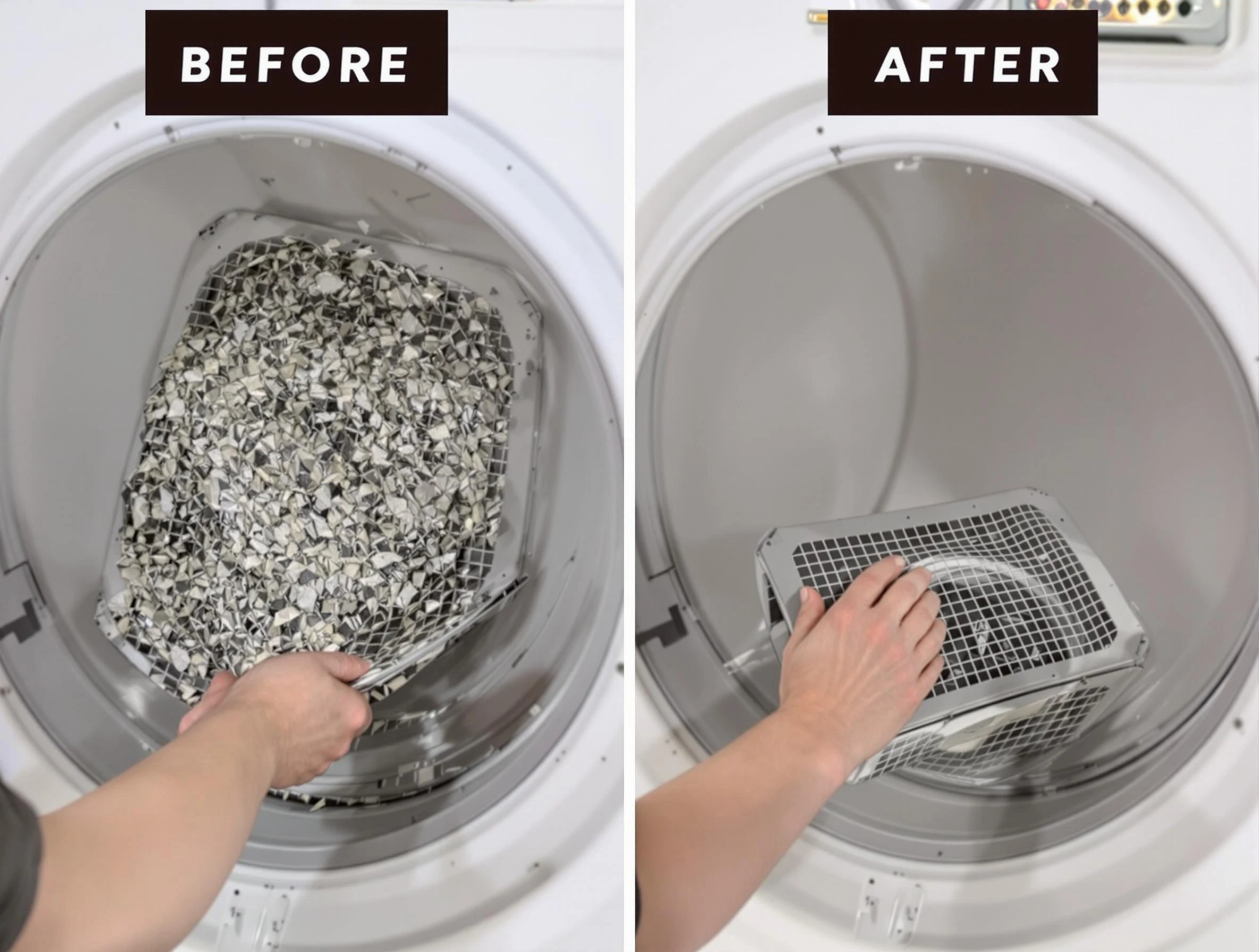 Professional lint trap cleaning by Wellesley Dryer Vent Cleaning in Wellesley