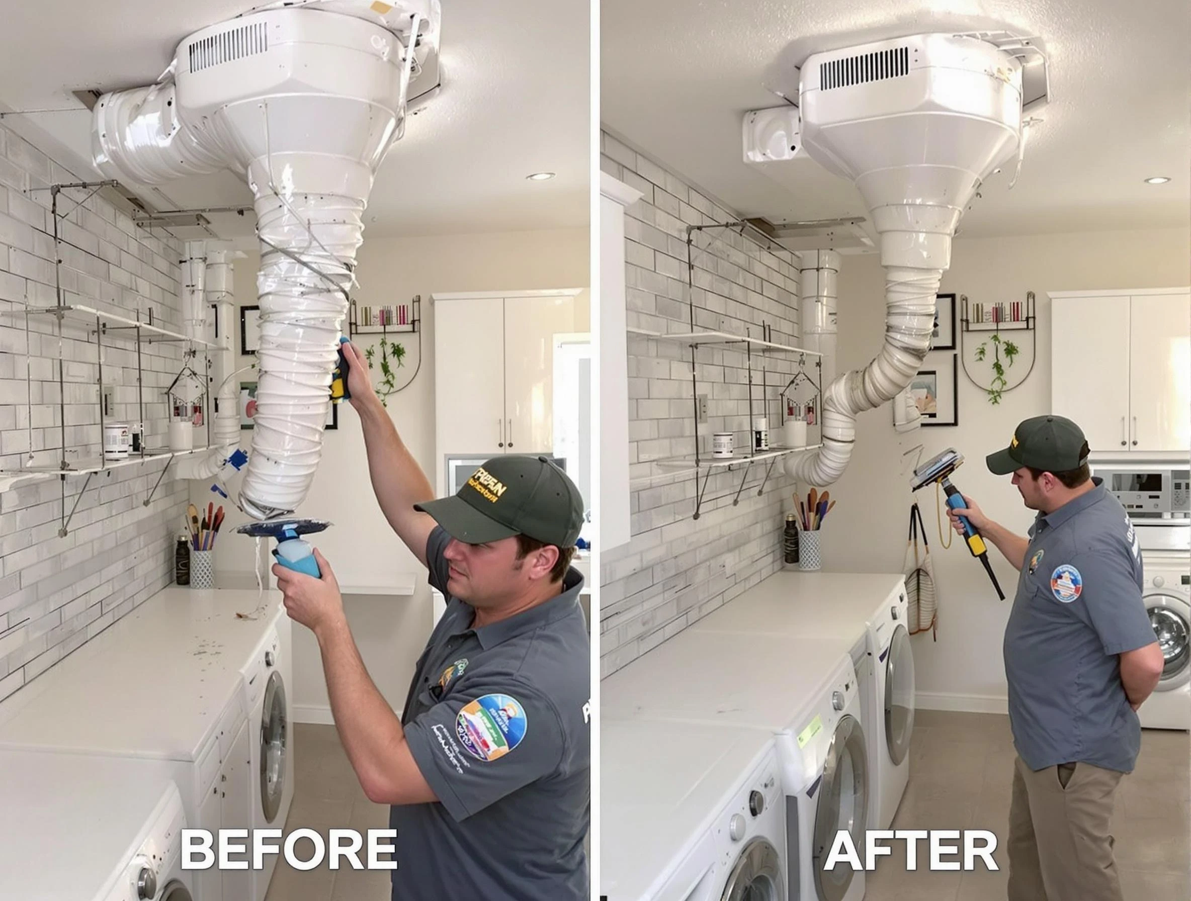Professional dryer exhaust vent cleaning by Wellesley Dryer Vent Cleaning in Wellesley